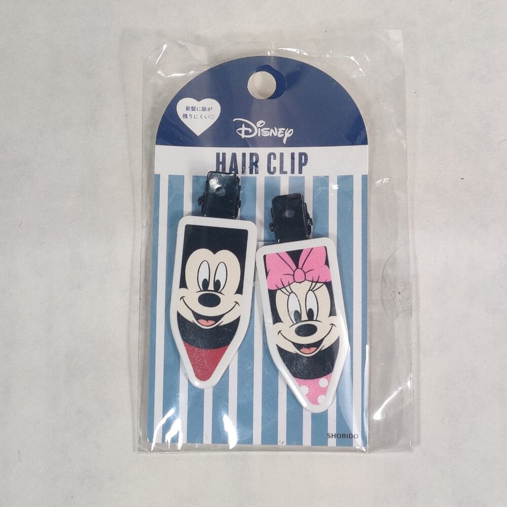 Tokyo Disney Parks Mickey Minnie Mouse Bangs Clip Hair Clips Set of 2 Japan